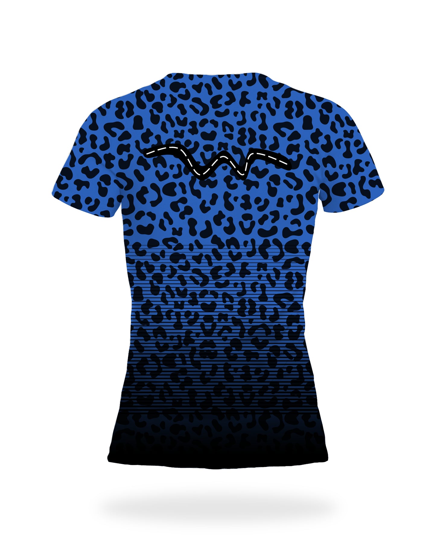 Women's Blue Leopard SS Tee (Due early 2026)