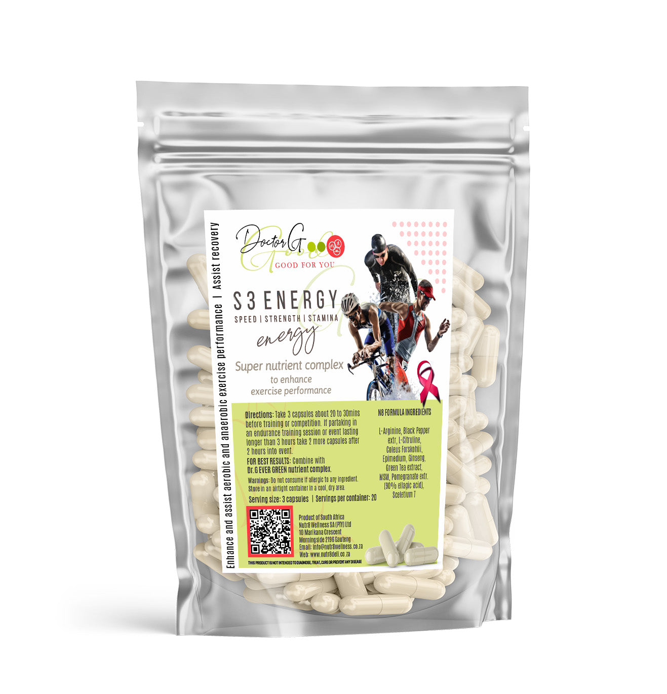 Nutr8 DR G S3 Energy 30 Tablets