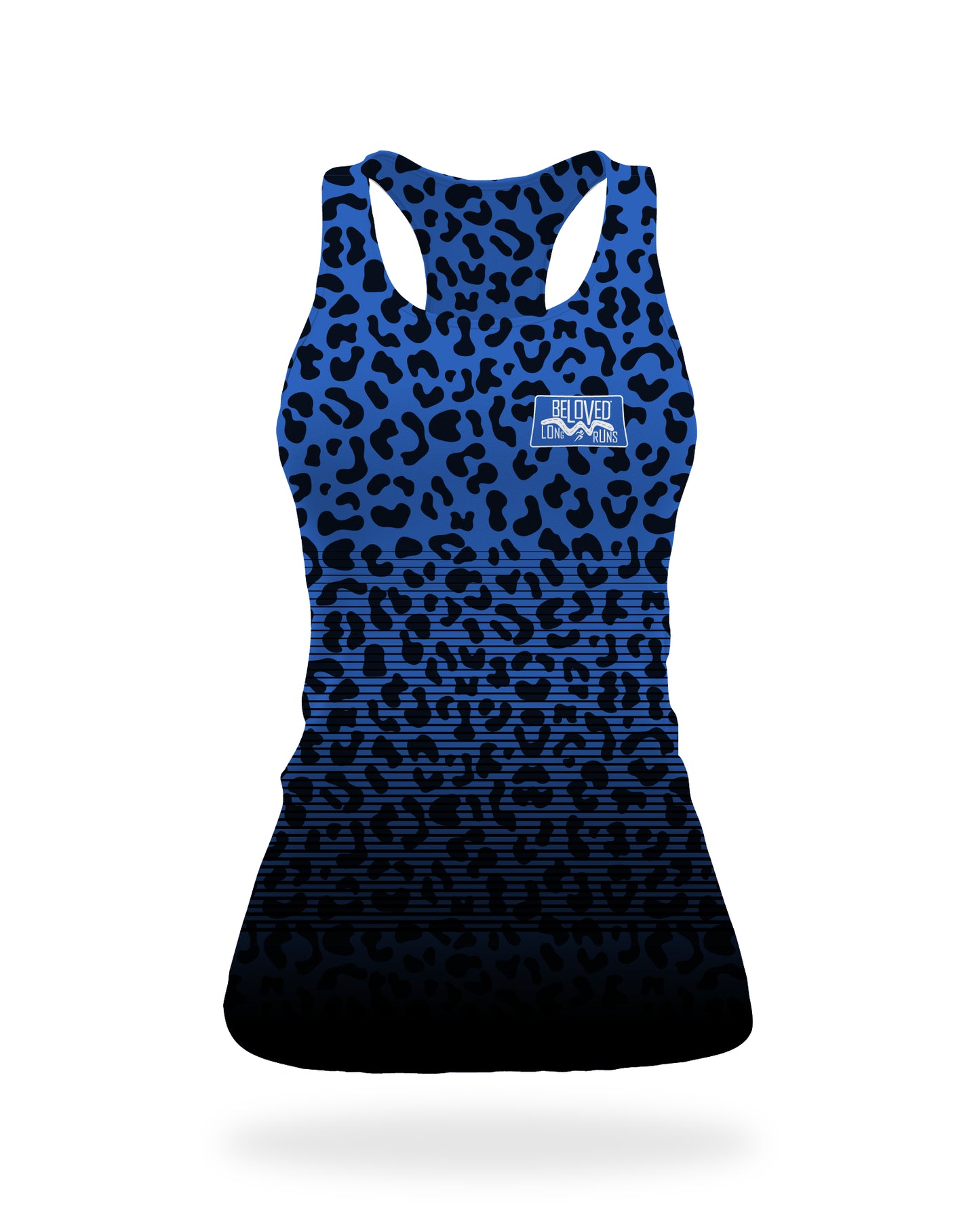 Women's Blue Leopard Vest (Due early 2026)