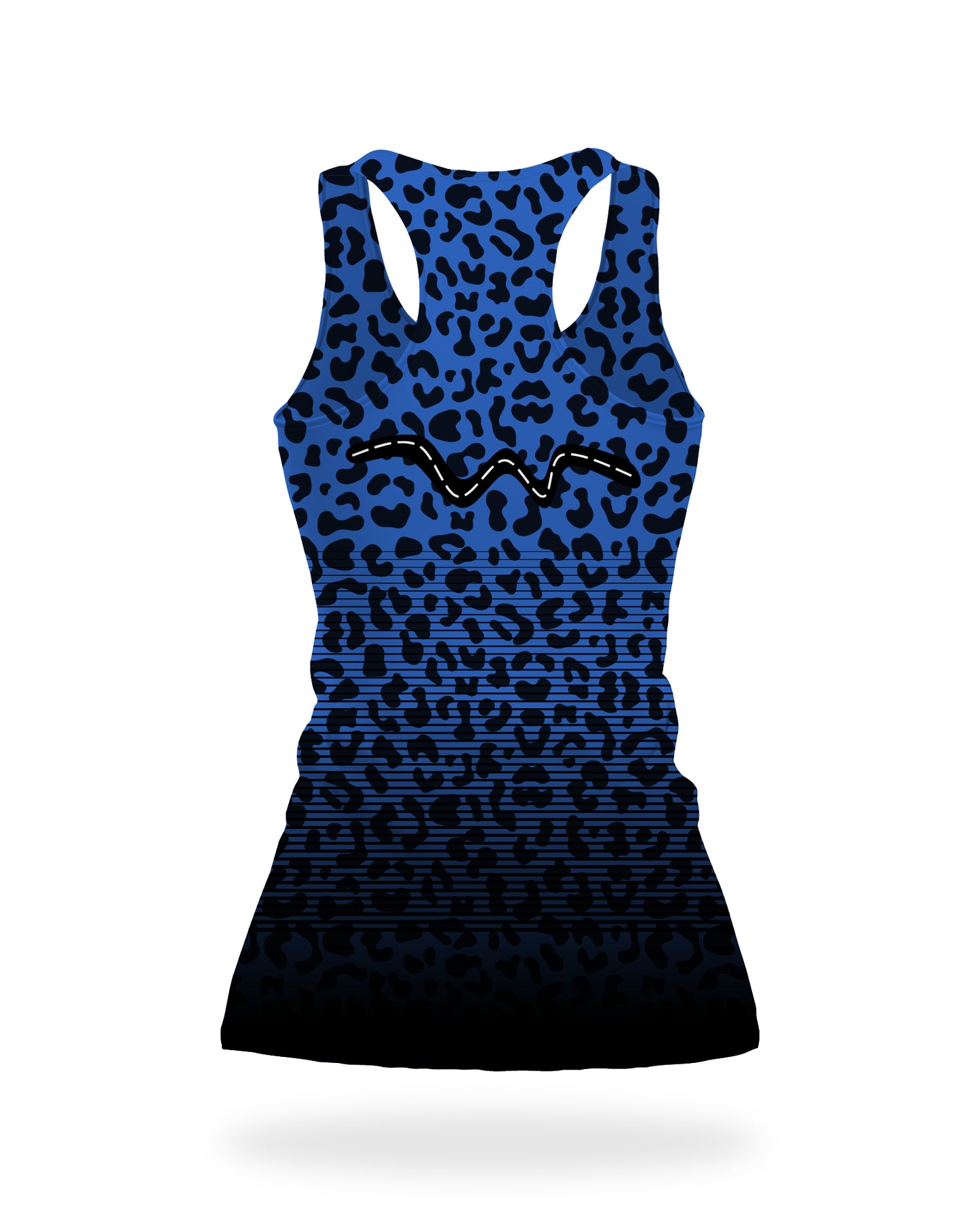 Women's Blue Leopard Vest (Due early 2026)