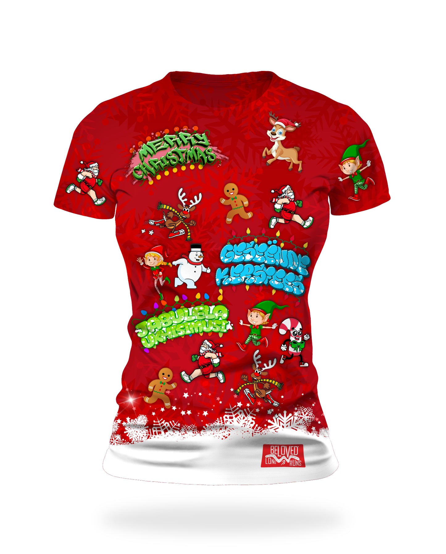 Women's Xmas Characters SS Tee.