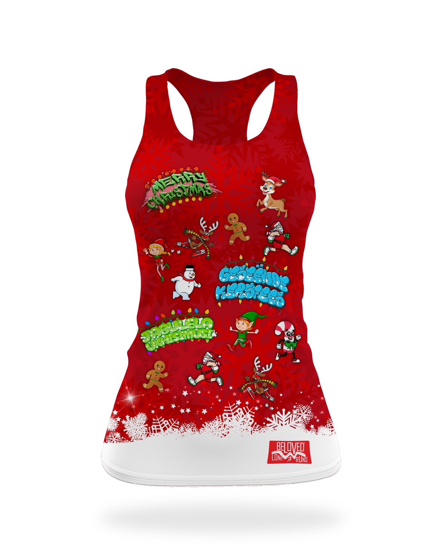 Women's Xmas Characters Vest.