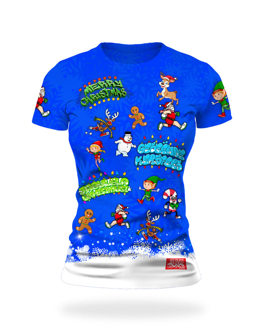 Women's Christmas Characters SS Tee