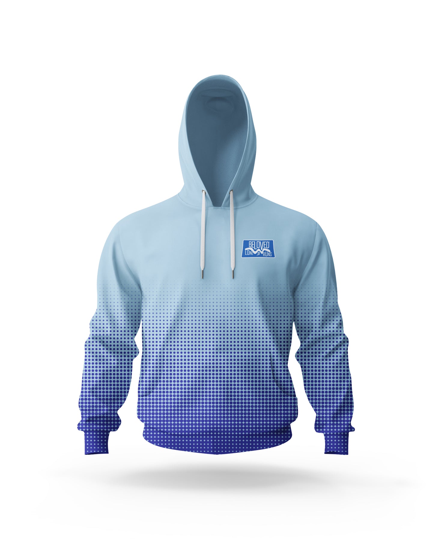 Men's Sky to Royal Dots Hoodie - (Image might differ slightly to actual item)