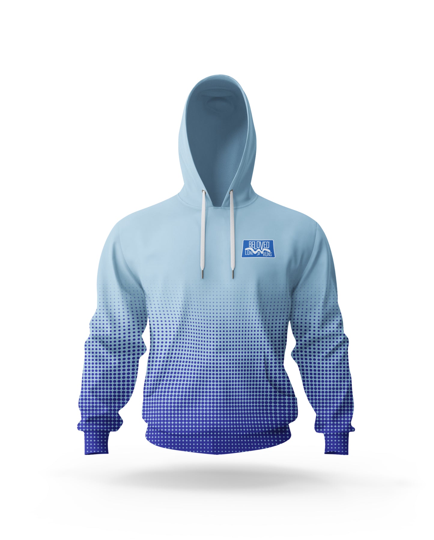 Women's Sky to Royal Dots Hoodie - (Image might differ slightly to actual item)