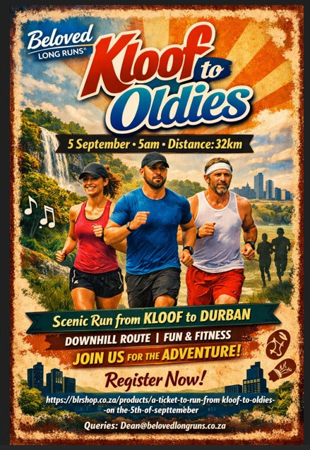 A Ticket to run From Kloof to Oldies on the 5th of September