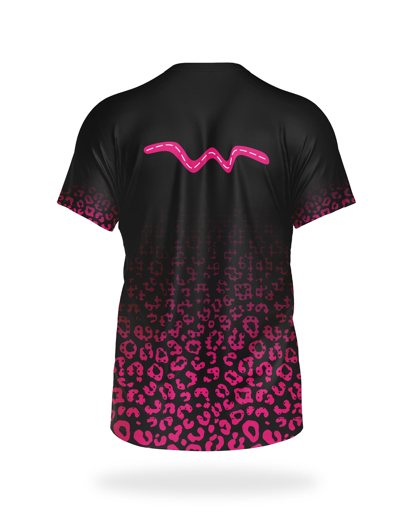 Men's Black Leopard Pink Fade SS Tee