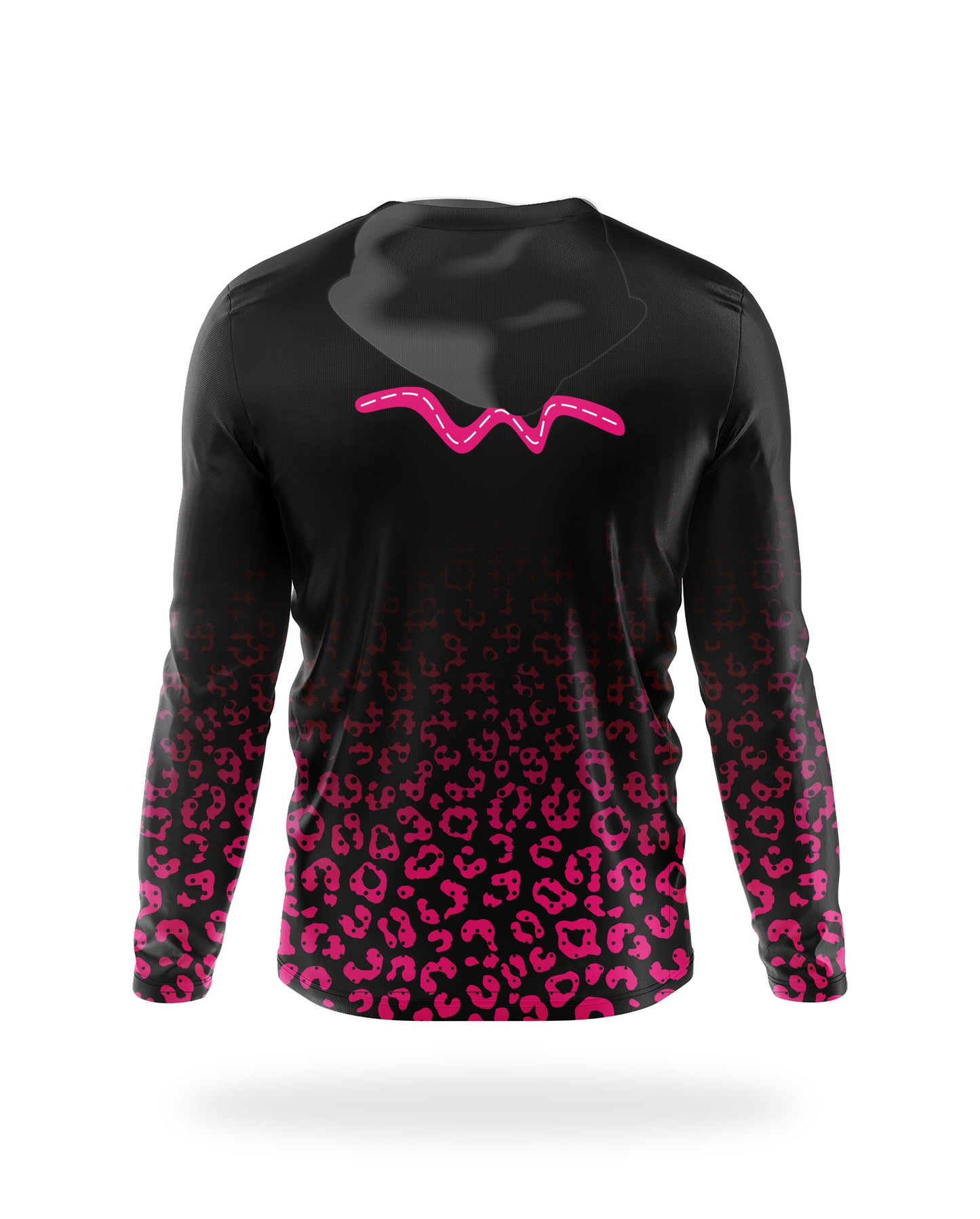 Women's Black Leopard Pink Fade Hoodie