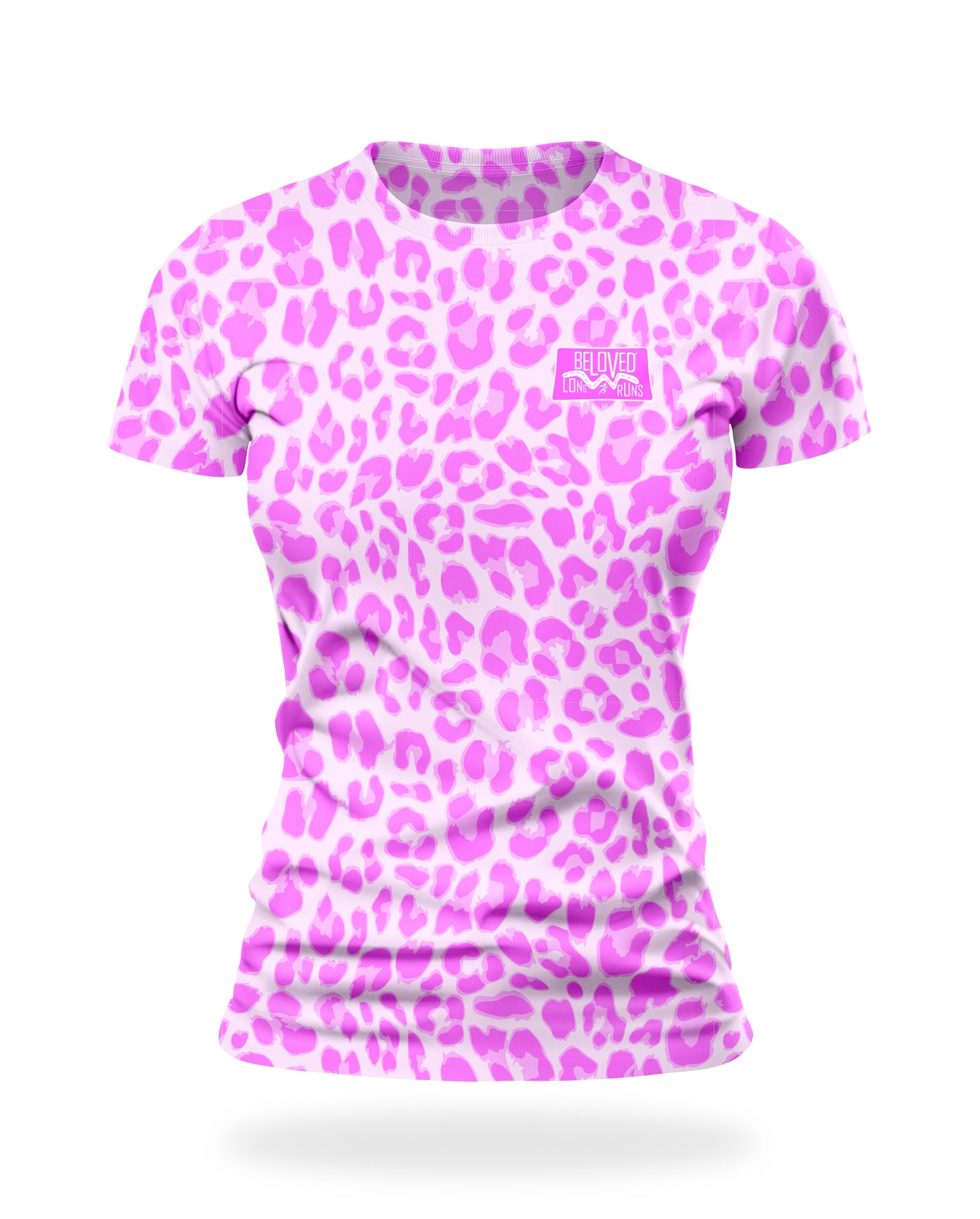 Women's Pink Leopard SS Tee