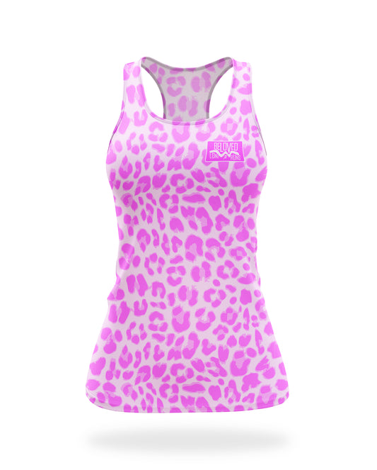Women's Pink Leopard Vest