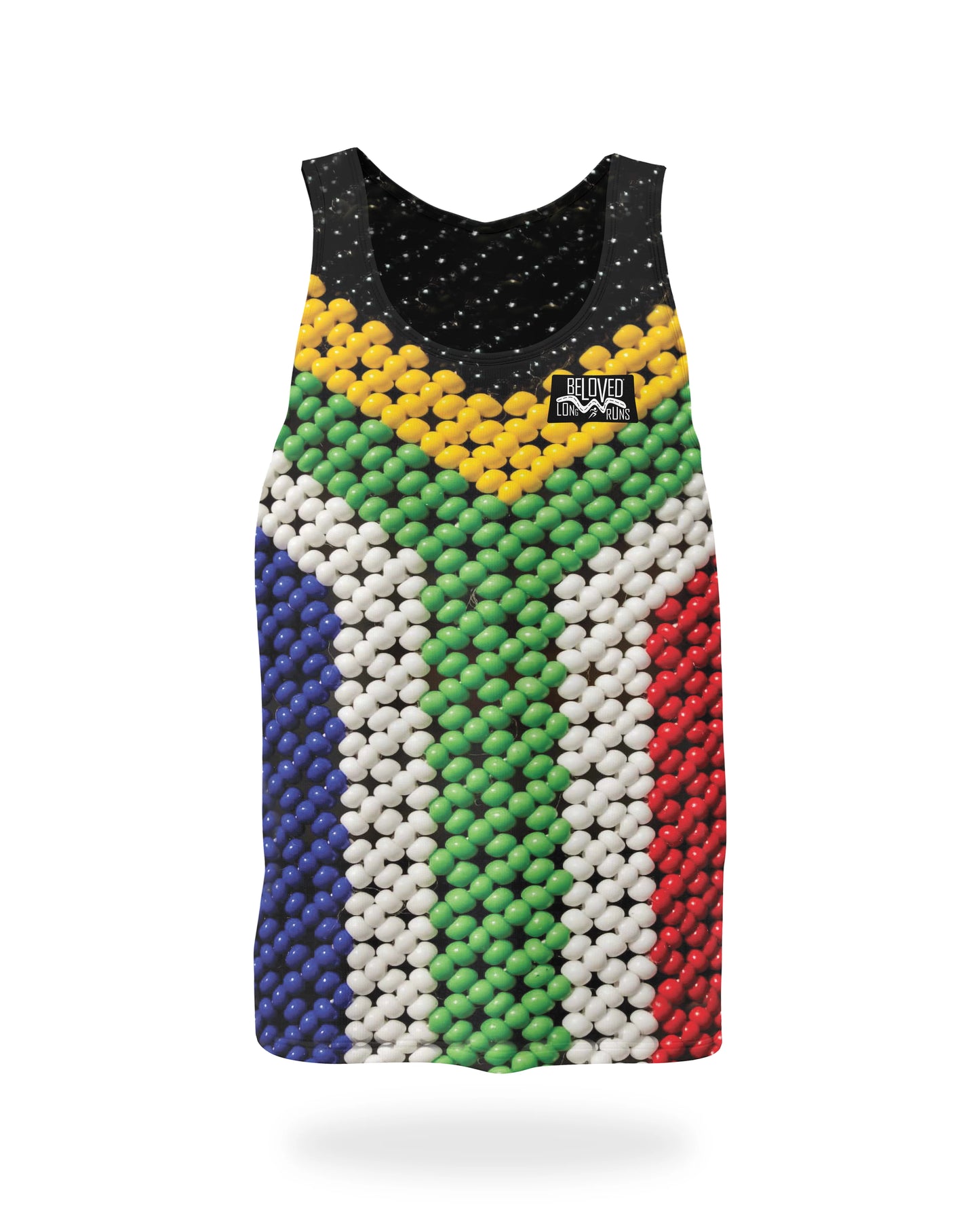 Men's SA Flag Beads Vest