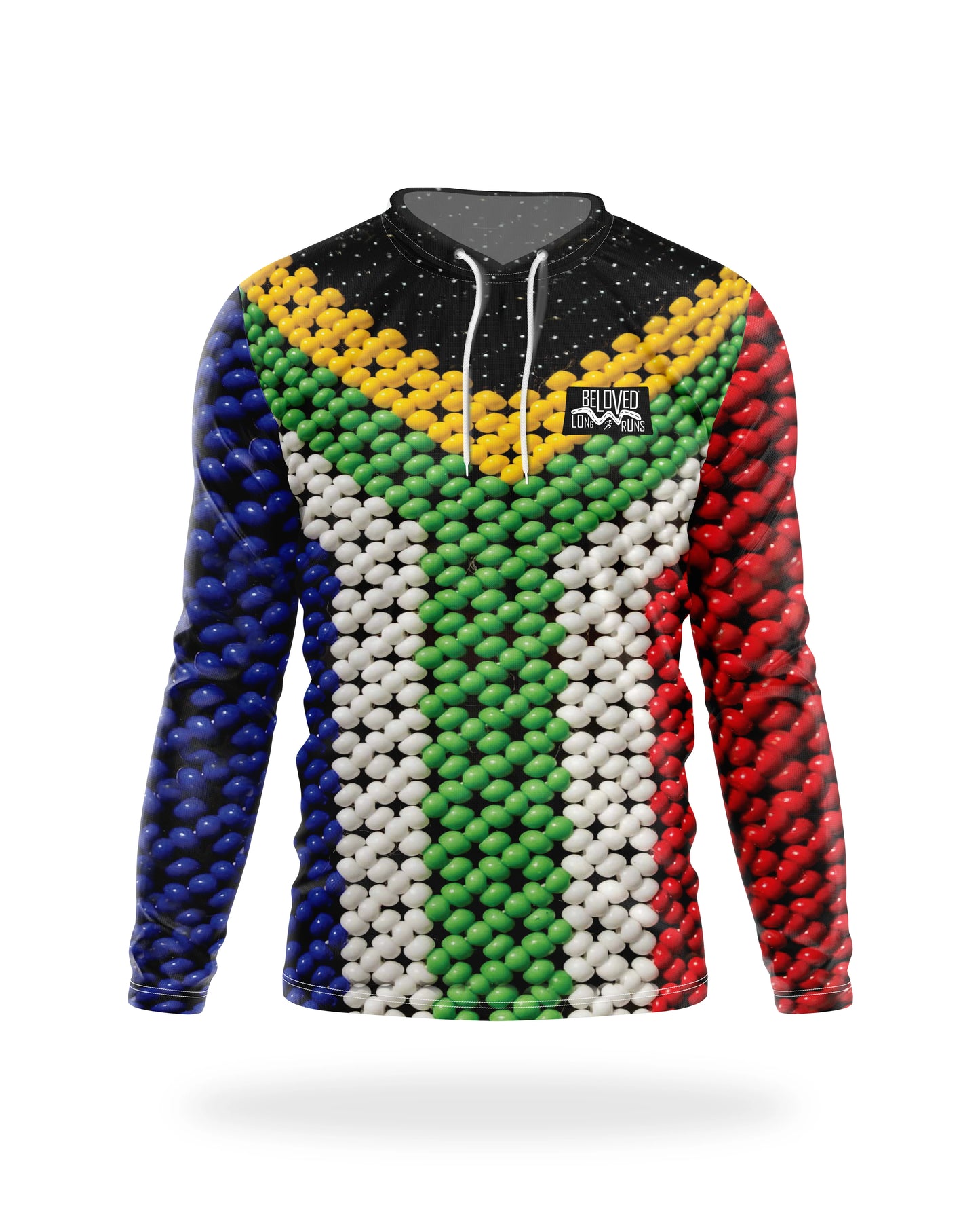 Men's SA Flag Beads Hoodie
