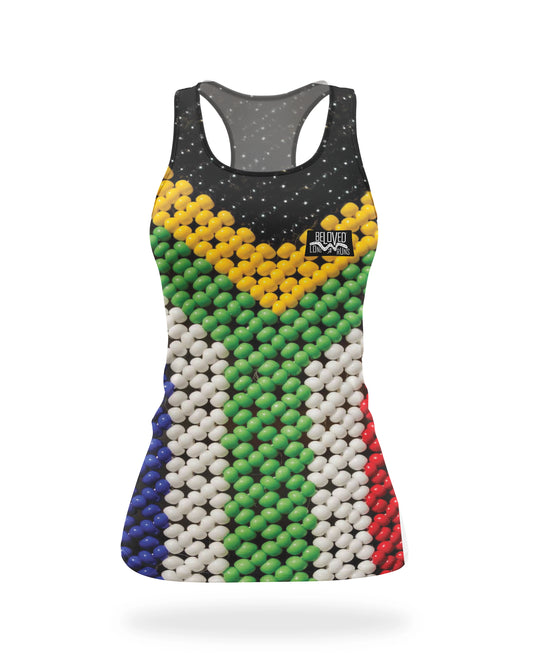 Women's SA Flag Beads Vest